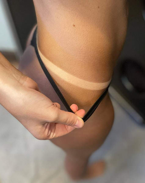 Busy making tan lines!